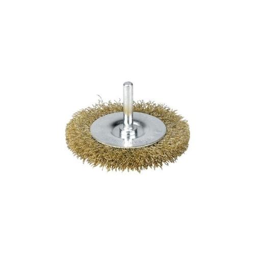 Brosse circulaire fils acier laitonné ondulés ls 100 4500