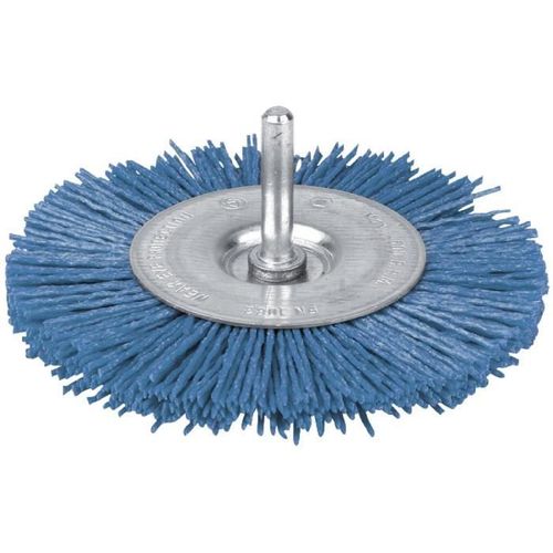 Brosse circulaire nylon bleu SCID - Diam. 100 mm