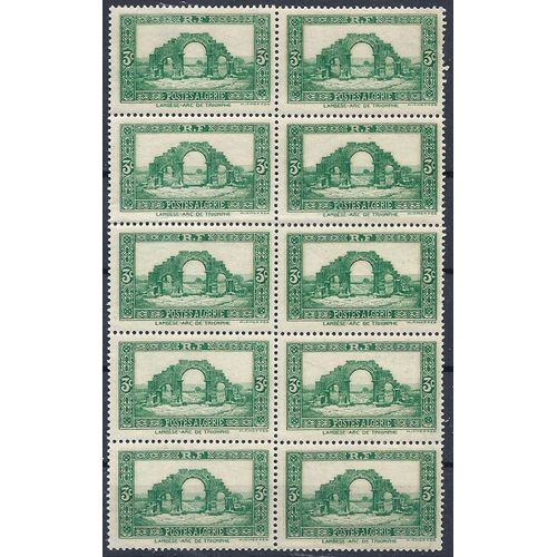Algérie Française Yvert 103 ( 1936). Bloc De 10. Lambèse -Arc De Triomphe. Neuf** (Mnh)