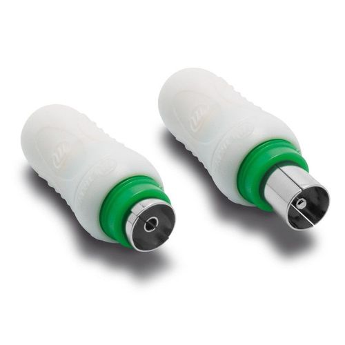 1 fiche mâle blindée 9 mm + 1 fiche femelle blindée 9 mm