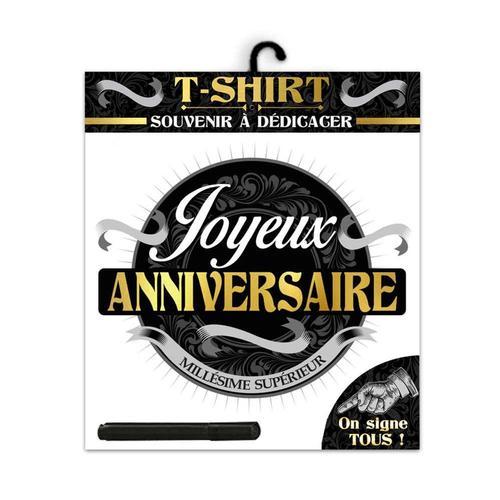 TEE SHIRT JOYEUX ANNIVERSAIRE HOMME