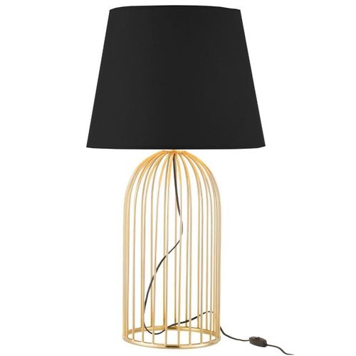 Paris Prix - Lampe À Poser Design "Joni" 61cm Noir & Or