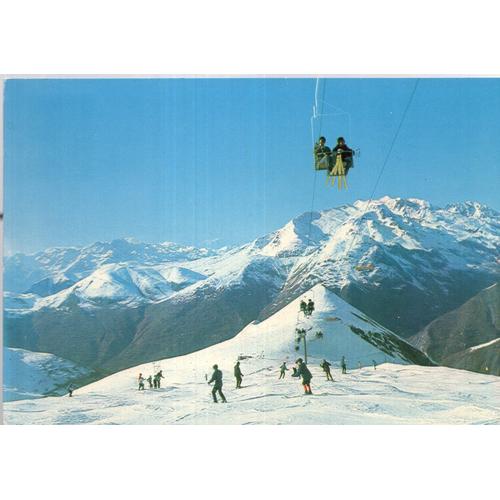 Carte Postale Des Deux Alpes (Isère) Piste Et Télésiège Des Crètes (Réf.321)