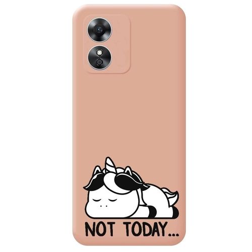 Coque Rose Oppo A17 Licorne Paresseux