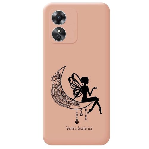 Coque Rose Oppo A17 Fee Lune