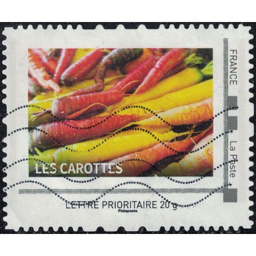 France Oblitéré Used Mon Timbre À Moi Les Carottes Su
