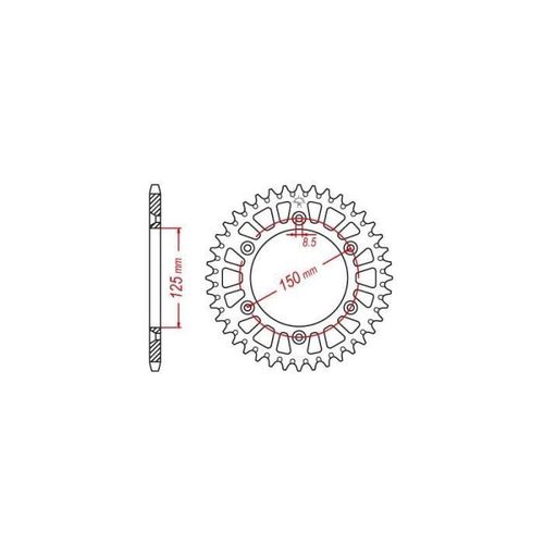 Couronne Transmission Esjot Pour Moto Ktm 125 Exe 2000 À 2001 38 Dents Pas 520