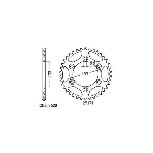 Couronne De Transmission Esjot Pour Moto Aprilia 125 Rx 1989 À 1990 48 Dts P520