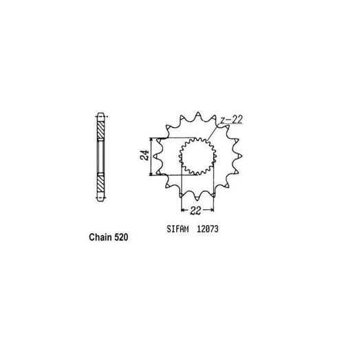 Pignon De Sortie De Boite Esjot Pour Moto Aprilia 125 Rx E 1993 À 1999 17 Dents Pas 520