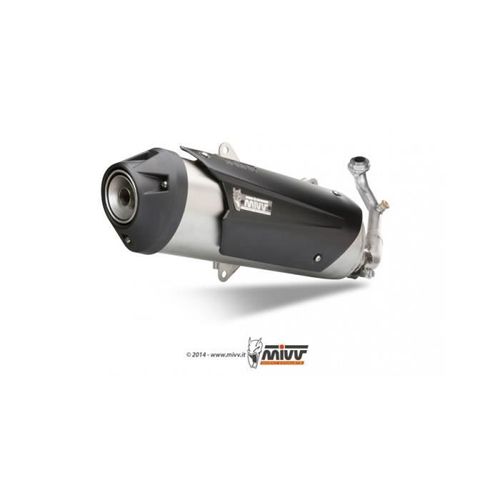 Ligne Complète Mivv Urban Inox Brossé/Abs Noir Piaggio Mp3 125