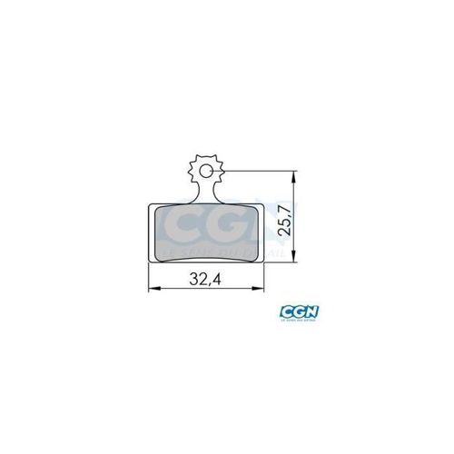 Plaquette Frein Vtt 39 Clarks Exotherm Adapt. Shimano Xtr/Xt/Slx Br-M985/785/675/Clarks M2