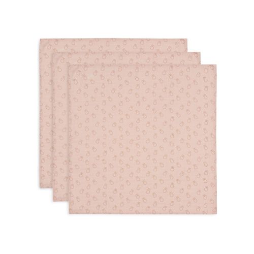 Lot De 3 Langes Gaze De Coton 70 X 70 Cm Silhouettes Wild Rose - Jollein