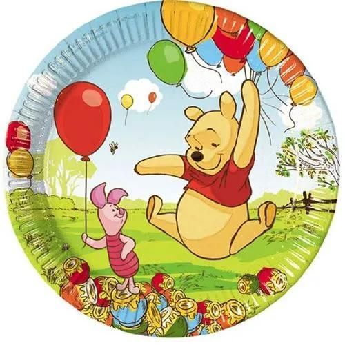 Assiette en Carton Disney Winnie L'Ourson