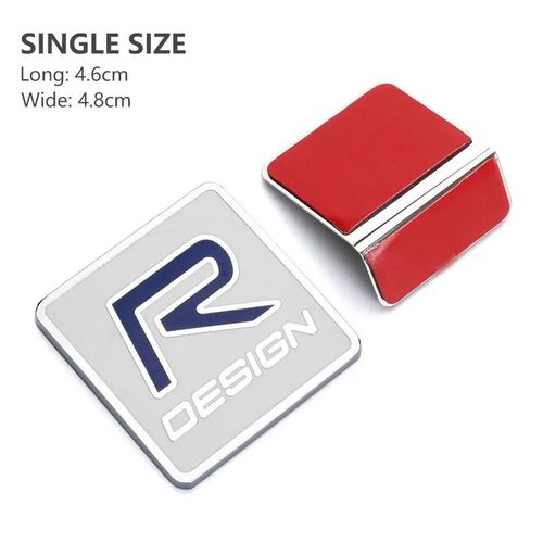 Pour Rdesign - Autocollant De Calandre Pour Volvo, Autocollant Ruco Emblem, Volvo Xc90 Xc40 Xc60 Xc70 C30 C70 C90 V90 V60 S90 S60 D5 Wiches