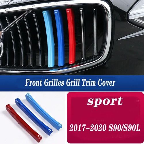 M17-20s90 - Couvertures De Calandre Avant Pour Volvo, Couleurs Suédoises, Accessoires De Voiture Automatique, 3 Pièces