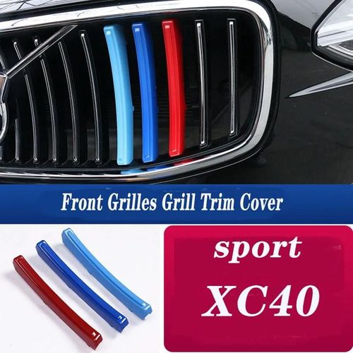 M19-21 Xc40 - Couvertures De Calandre Avant Pour Volvo, Couleurs Suédoises, Accessoires De Voiture Automatique, 3 Pièces