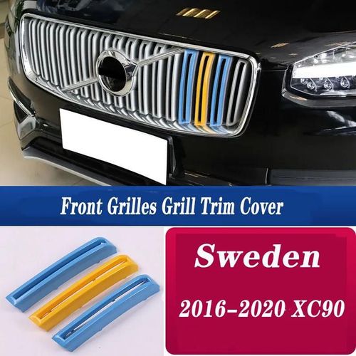R16-20 Xc90 - Couvertures De Calandre Avant Pour Volvo, Couleurs Suédoises, Accessoires De Voiture Automatique, 3 Pièces