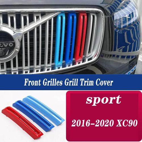 M16-20 Xc90 - Couvertures De Calandre Avant Pour Volvo, Couleurs Suédoises, Accessoires De Voiture Automatique, 3 Pièces
