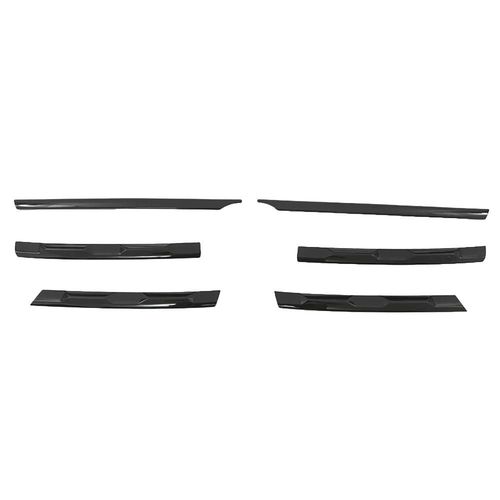 Noir Brillant - Grille De Pare-Chocs Avant Pour Tiguan Mk2, Grille Centrale, Bandes De Moulage, Garniture De Couverture, Noir Brillant, 2016-2021
