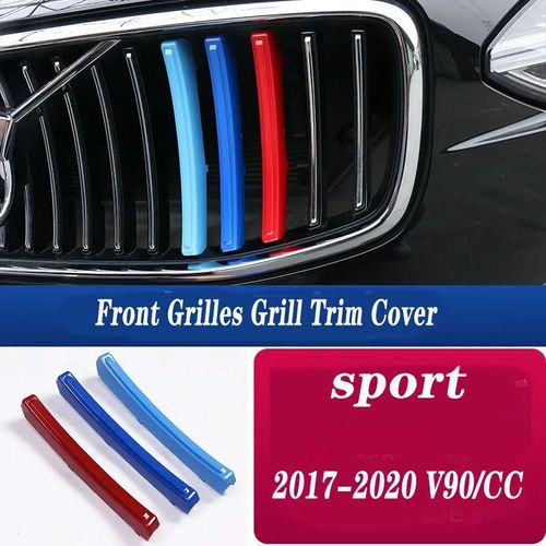 M17-20v90cc - Couvertures De Calandre Avant Pour Volvo, Couleurs Suédoises, Accessoires De Voiture Automatique, 3 Pièces