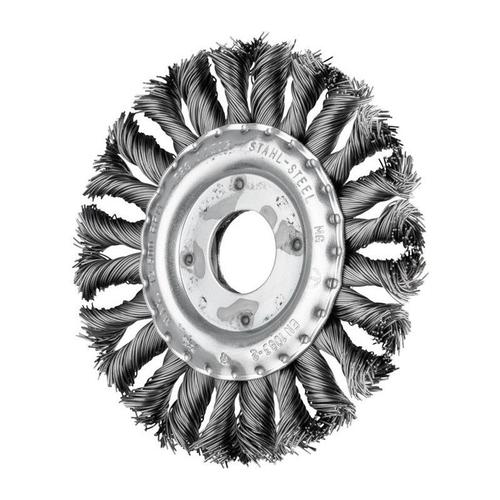 Brosse plate RBG 11512/22,2 CT ST 0,50 D. 115 mm épaisseur de fil 0,5 mm acier 12 mm 12500 min-¹ PFERD