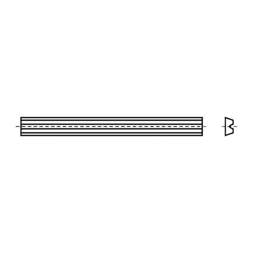 Couteau Turnblade HW-WP L.82mm W.5.5mm D.1.1mm HW-B05 pour rabot ? main ?lectrique (Par 10)