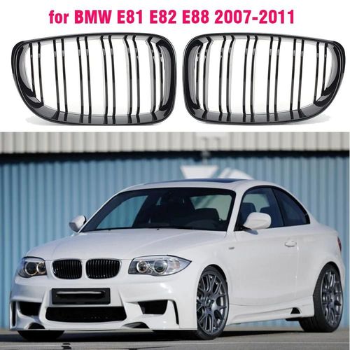 Calandre Centrale Avant Noire, Pour Bmw E81, E82, E88, Série 1, 2008, 2009, 2010, 2011, 120i, 130i, 135i, 2 Portes, 4 Portes