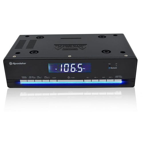 Radio numérique PLL FM Pour Cuisine, Haut-Parleur Mains Libres Bluetooth, , Noir, Roadstar, CLR-725BT/BK