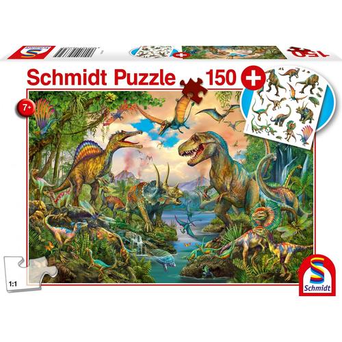 Puzzles Dinos Sauvages, Avec Add On (Tatouage Dinosaures), 150 Pcs