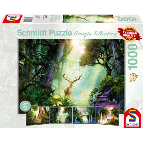 Puzzles Chevreuils Dans La Forêt, 1000 Pcs