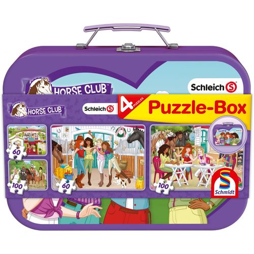Puzzles Schleich, Horse Club, Coffret De Puzzles, 2x60, 2x100 Pcs