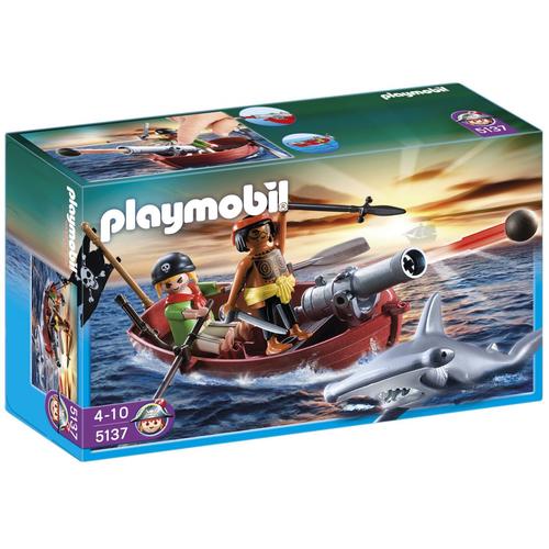 Playmobil 5137 - Barque Des Pirates Avec Requin-Marteau