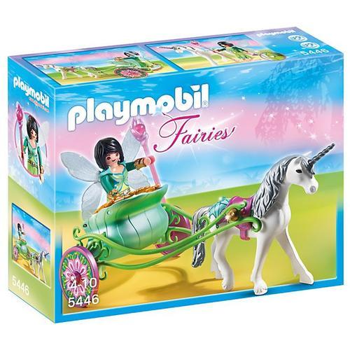 Playmobil 5446 - Fée Papillon Avec Calèche Et Licorne