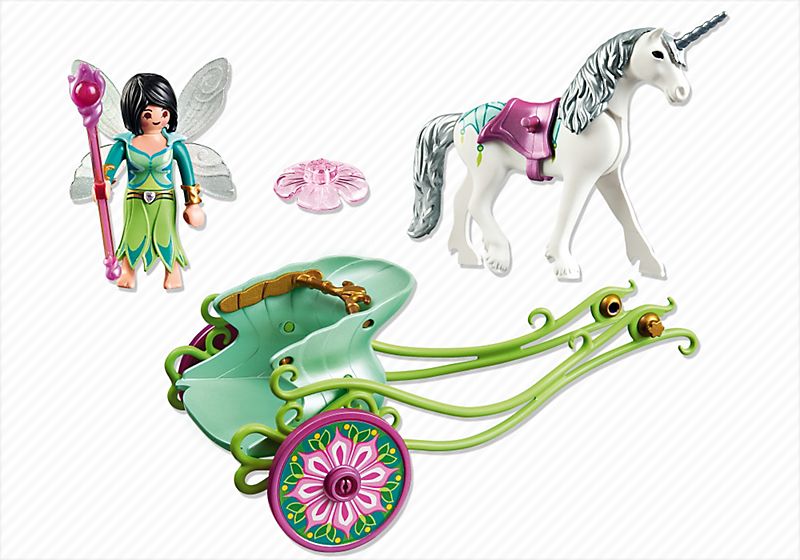 Playmobil 5446 - F�e Papillon Avec Cal�che Et Licorne - 3