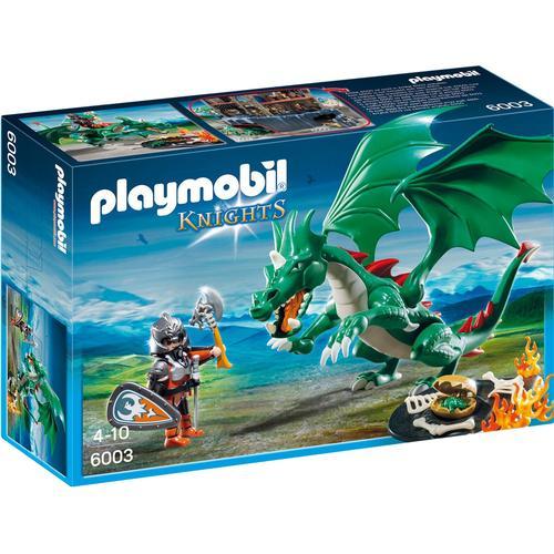 Playmobil 6003 Knights - Chevalier Avec Grand Dragon Vert