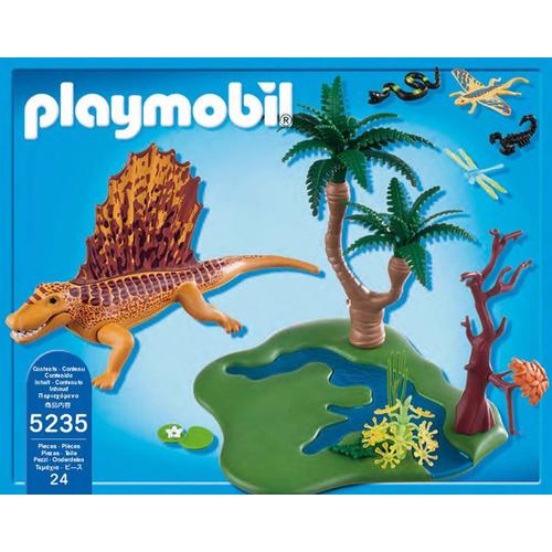 Dimétrodon avec Végétation - Playmobil Dinosaures 5235