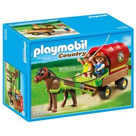 Playmobil Country 5227 pas cher, Chevaux et enclos