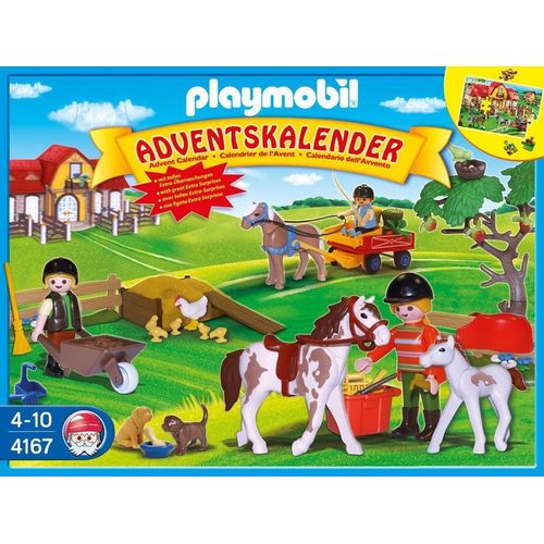 Playmobil 4167 - Calendrier De L'avent - Ferme Équestre Avec Surprises Inédites