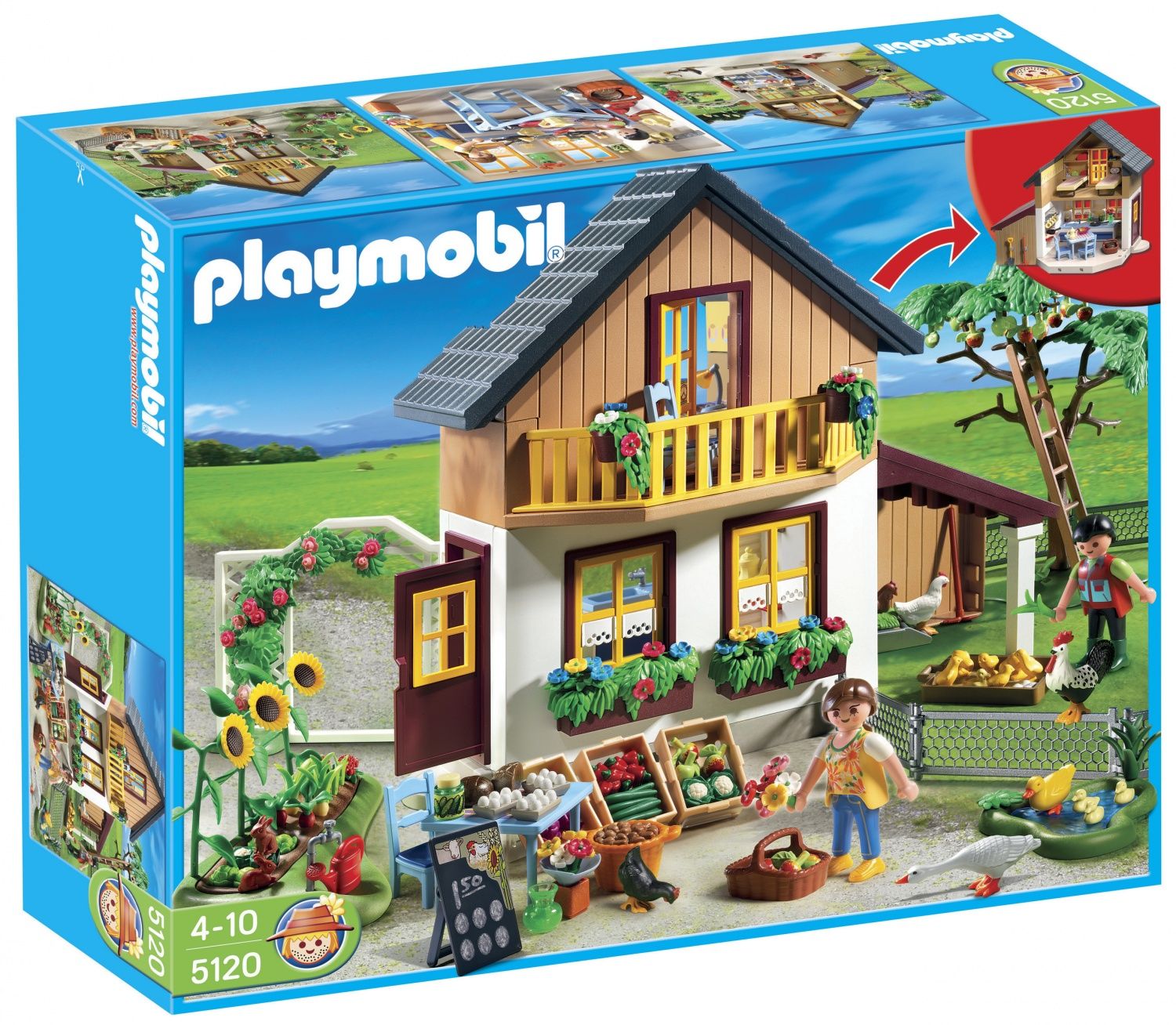 Playmobil 5120 - Maison Des Fermiers Et March