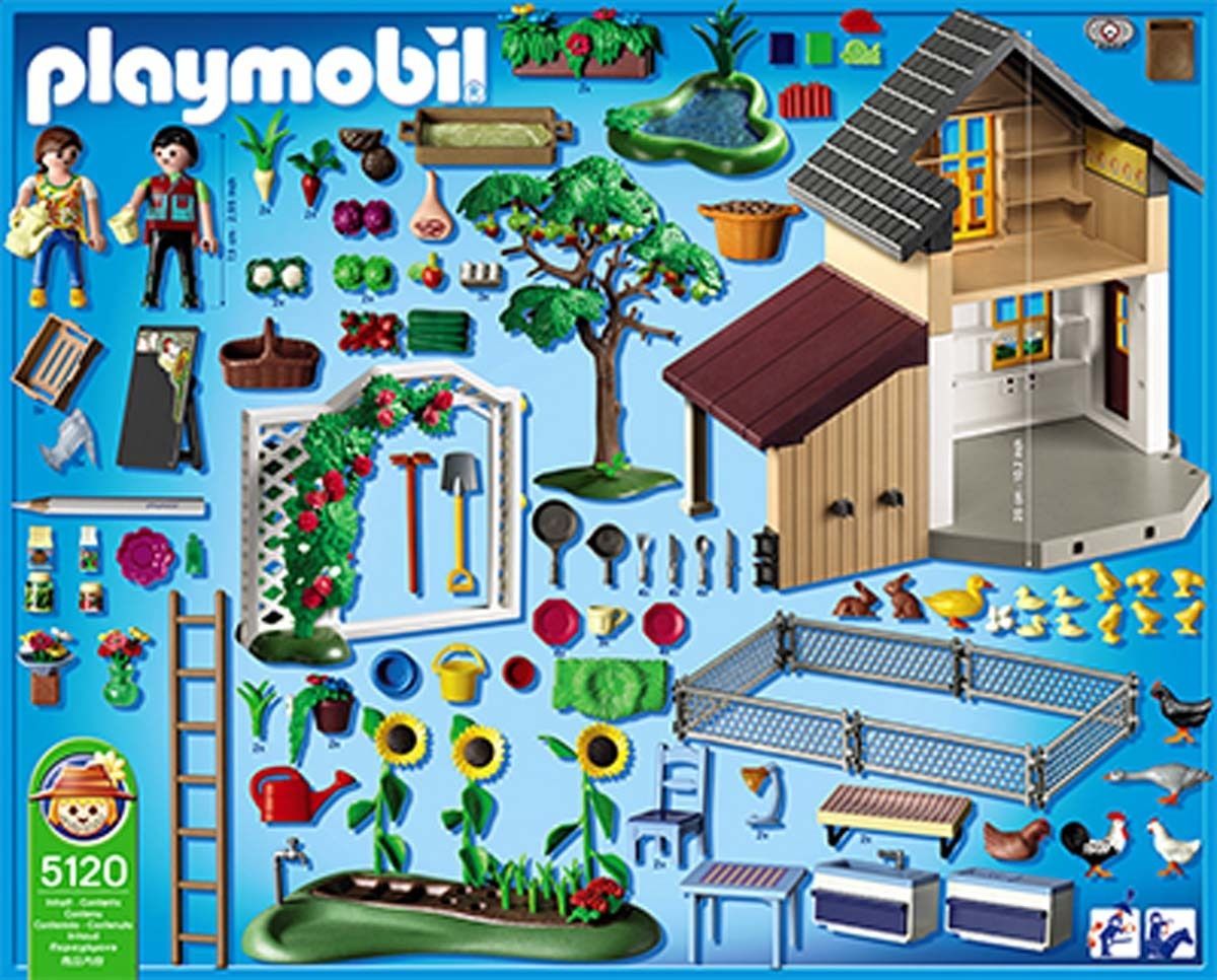Playmobil 5120 - Maison Des Fermiers Et March - 2