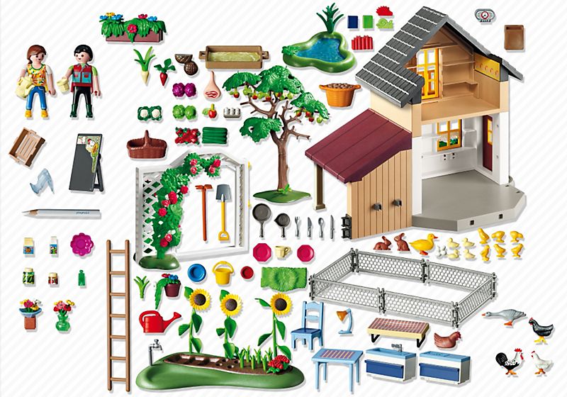 Playmobil 5120 - Maison Des Fermiers Et March - 3