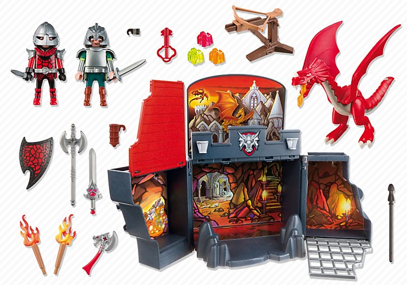 Playmobil Dragons 5420 - Coffre Et Chevaliers - 3