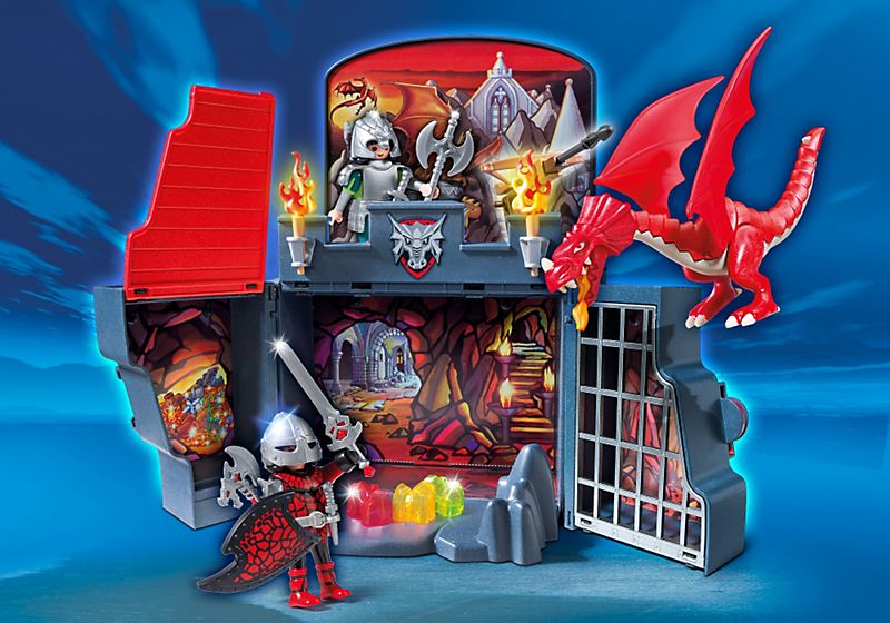 Playmobil Dragons 5420 - Coffre Et Chevaliers - 4