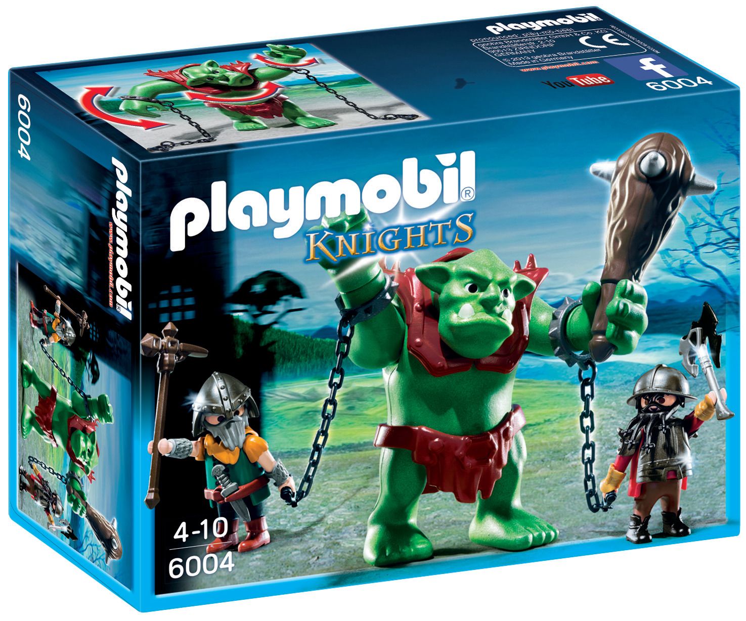 Playmobil 6004 - Soldats Nains Avec Troll 0115 - 2