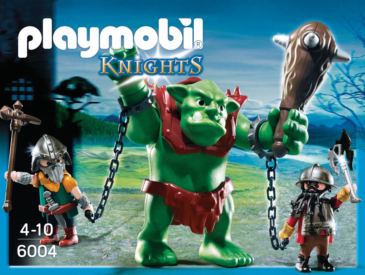 Playmobil 6004 - Soldats Nains Avec Troll 0115 - 3
