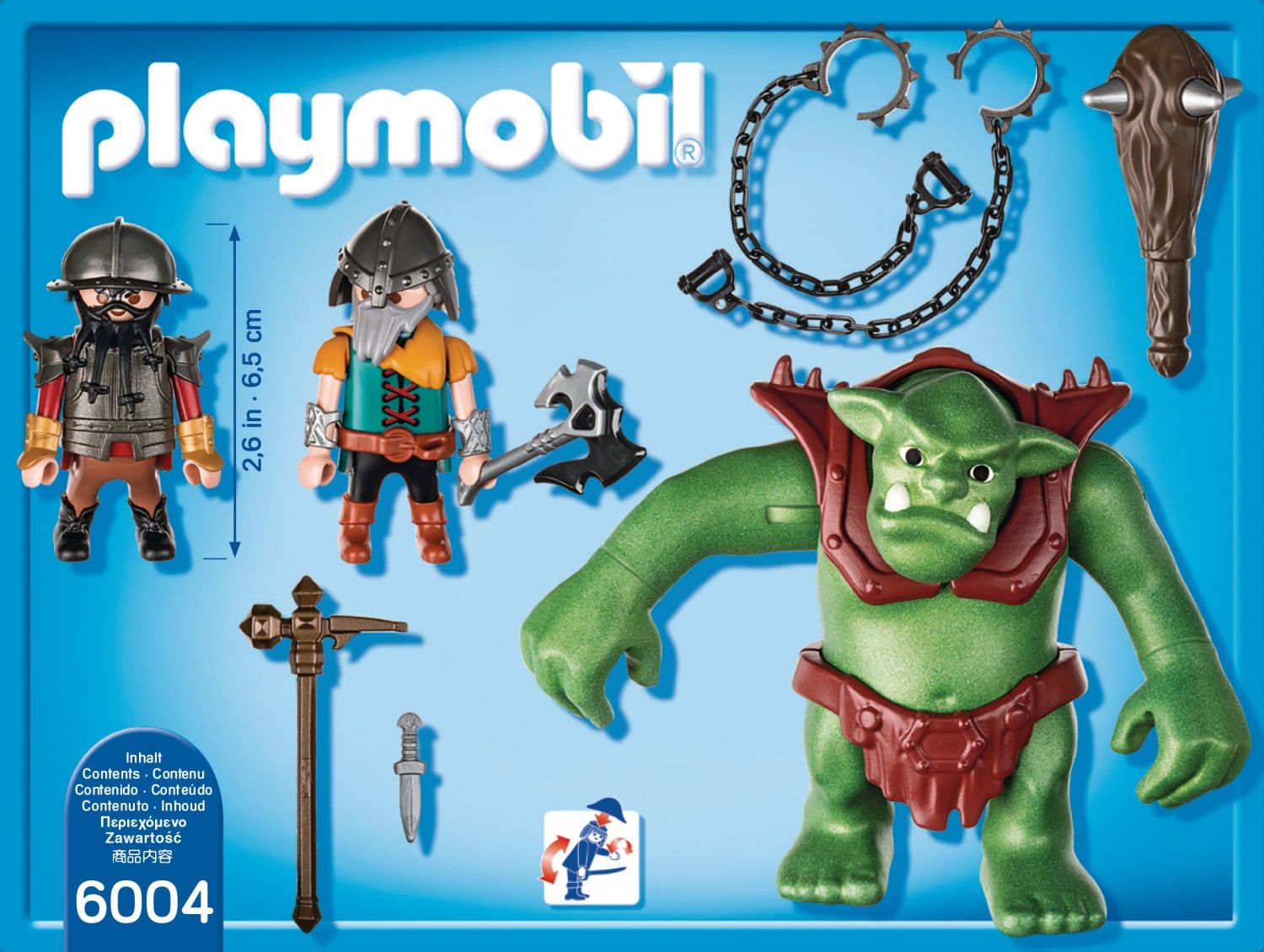 Playmobil 6004 - Soldats Nains Avec Troll 0115 - 4