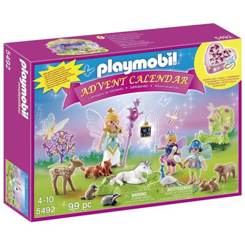 Playmobil 5492 - Calendrier De L'avent - Fées Avec Licorne Et Animaux De La Forêt