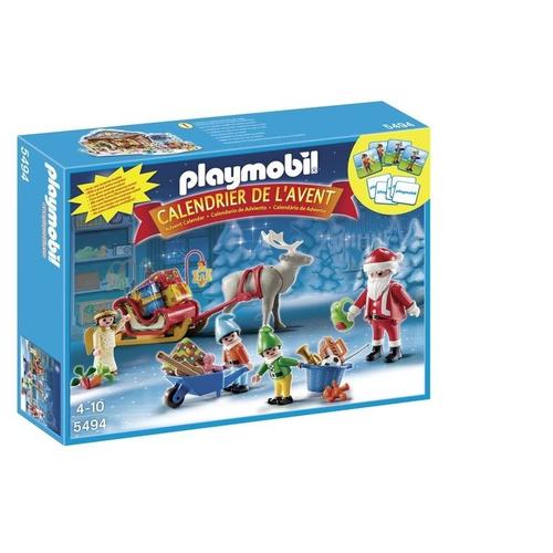 Playmobil 5494 - Calendrier De L'avent - Atelier De Jouets Avec Père Noël Et Lutins