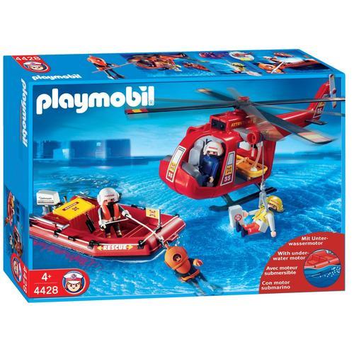 Playmobil 4428 - Sauveteurs / Hélicoptère / Bateau