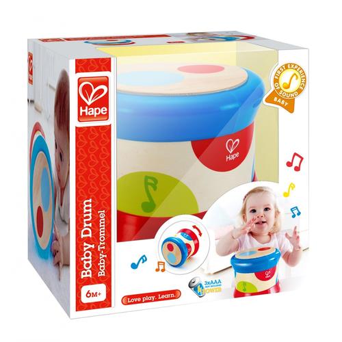 Hape Jouet Déveil Musical En Bois - Tambour De Bébé - Dès 6 Mois Et +